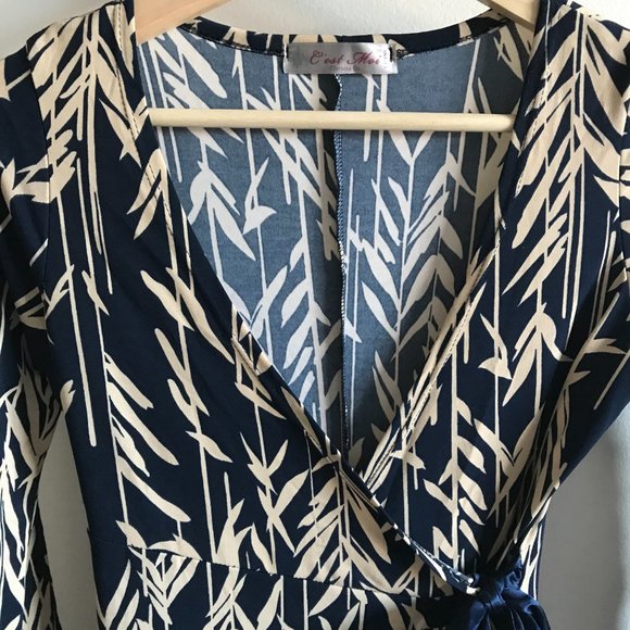 Blue wrap dress - Picture 2 of 4